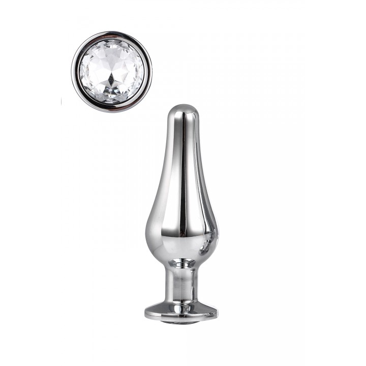 GLEAMING LOVE SILVER PLEASURE PLUG S - Dream Toys