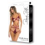 WALK AWAY CROTCHLESS TEDDY BURGUNDY, M/L - Rene Rofe Lingerie