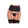 CINCHER GARTER BELT BLACK, S/M - Rene Rofe Lingerie