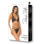 LUREX DREAMS 2PC SET BLACK, S/M - Rene Rofe Lingerie