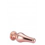 GLEAMING LOVE ROSE GOLD PLEASURE PLUG S - Dream Toys