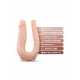 DR. SKIN SILICONE DR. DOUBLE 12 INCH DOUBLE DONG VANILLA - Blush