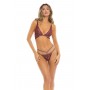 LUREX DREAMS 2PC SET BURGUNDY, M/L - Rene Rofe Lingerie