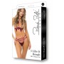 I LIKE IT ROUGH 2PC CHOKER SET BURGUNDY, M/L - Rene Rofe Lingerie