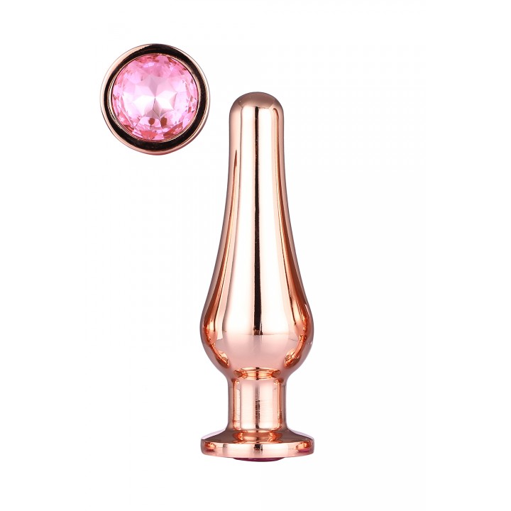 GLEAMING LOVE ROSE GOLD PLEASURE PLUG M - Dream Toys