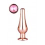 GLEAMING LOVE ROSE GOLD PLEASURE PLUG M - Dream Toys