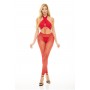 GIVES YOU HELL 3PC SET RED, OS - Pink Lipstick Lingerie