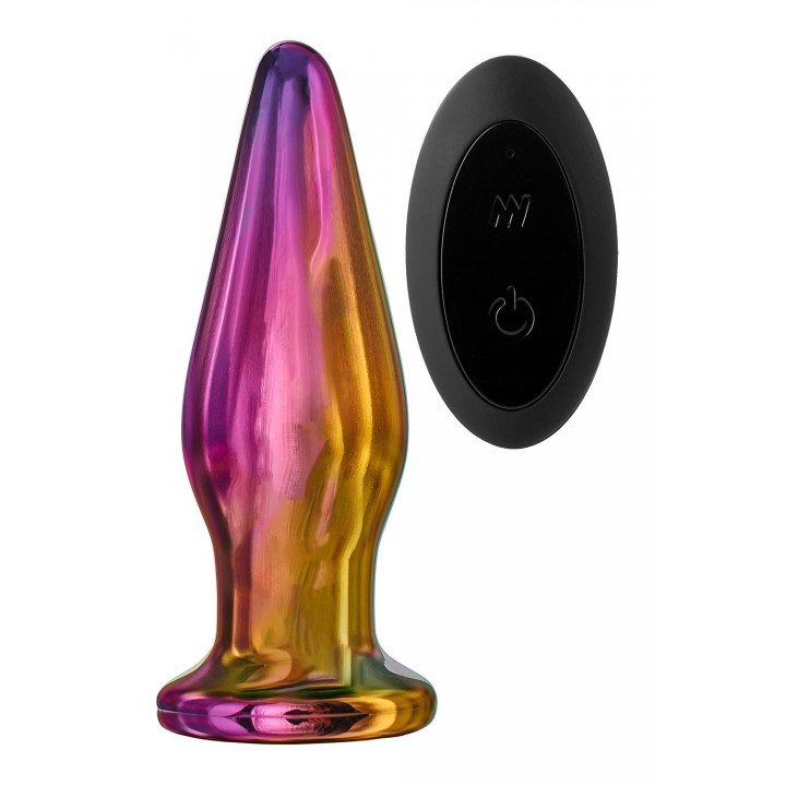 GLAMOUR GLASS REMOTE VIBE TAPERED PLUG - Dream Toys