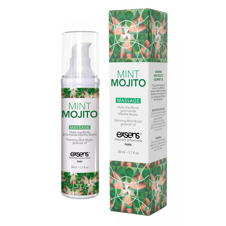 EXSENS WARMING MASSAGE OIL MINT MOJITO 50ML - Exsens