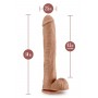 AU NATUREL DADDY 14" DILDO MOCHA - Blush