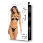 I LIKE IT ROUGH 2PC BRA SET BLACK, M/L - Rene Rofe Lingerie