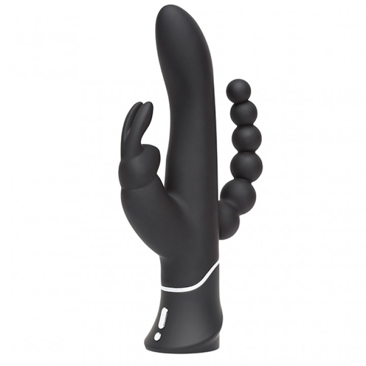 Happy Rabbit - Triple Curve Rabbit Vibrator Black - Happy Rabbit