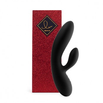 FeelzToys - Lea Rabbit Vibrator Black (Glitter)