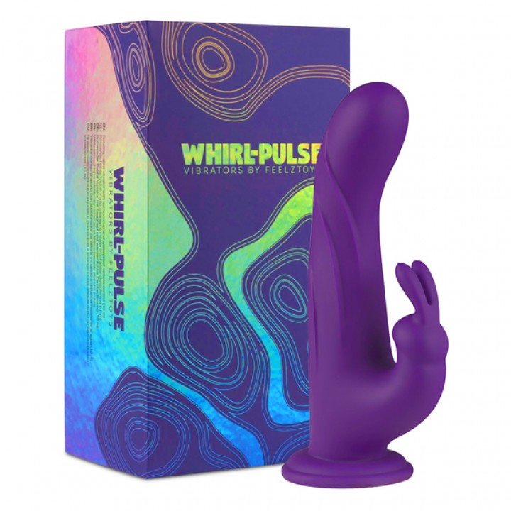 FeelzToys - Whirl-Pulse Rotating Rabbit Vibrator & Remote Control Purple - FeelzToys