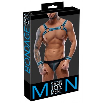 Men's Jock set black/blue S