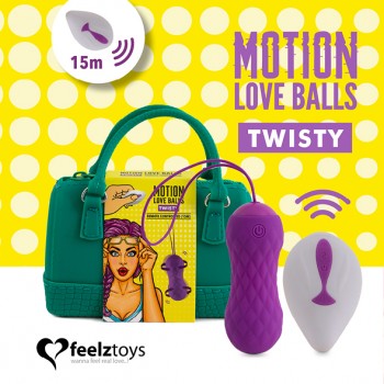 FeelzToys - Remote Controlled Motion Love Balls Twisty Purple