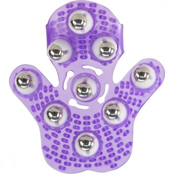 PowerBullet - Roller Balls Massage Glove Purple