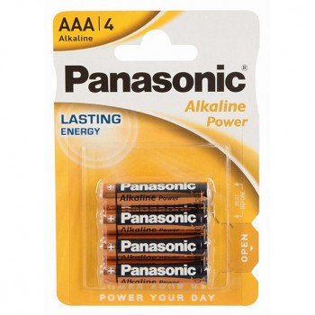 Hyundai - Panasonic Alkaline AAA Batteries 4 pcs