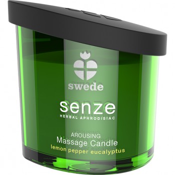 Swede - Senze Arousing Massage Candle Lemon Pepper Eucalyptus 50 ml