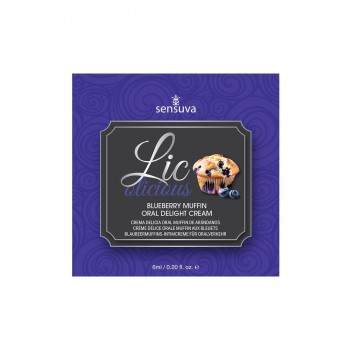 SENSUVA LIC-O-LICIOUS ORAL DELIGHT CREAM BLUEBERRY MUFFIN 6 ML