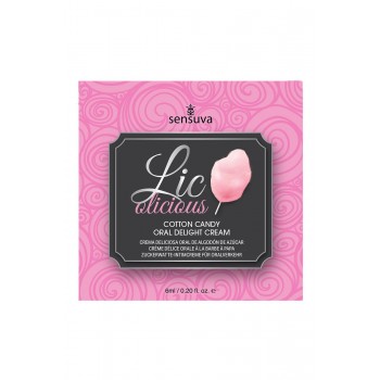 SENSUVA LIC-O-LICIOUS ORAL DELIGHT CREAM COTTON CANDY 6 ML