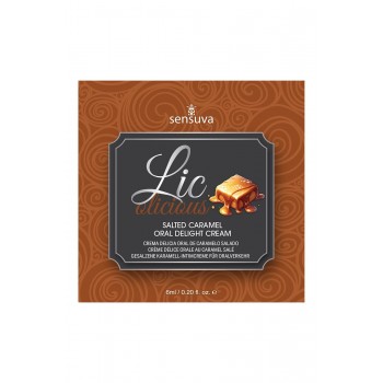 SENSUVA LIC-O-LICIOUS ORAL DELIGHT CREAM SALTED CARAMEL 6 ML