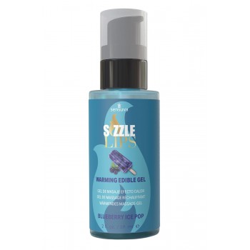 SENSUVA SIZZLE LIPS WARMING GEL BLUEBERRY ICE POP 59ML