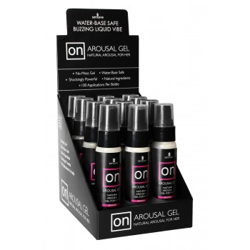 SENSUVA ON ORIGINAL AROUSAL GEL 12 PIECE DISPLAY