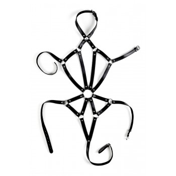 VIRGITE  WOMAN BONDAGE BODY HARNESS MOD. 1 BLACK