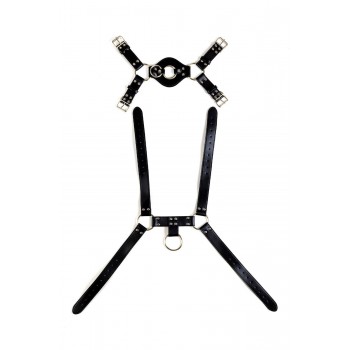 VIRGITE  MAN BONDAGE BODY HARNESS MOD. 4 BLACK