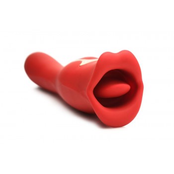 Lickgasm Kiss + Double-sided Kiss Vibrator - Red