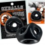Oxballs - Tri-Sport XL Thicker 3-Ring Sling Black - Oxballs