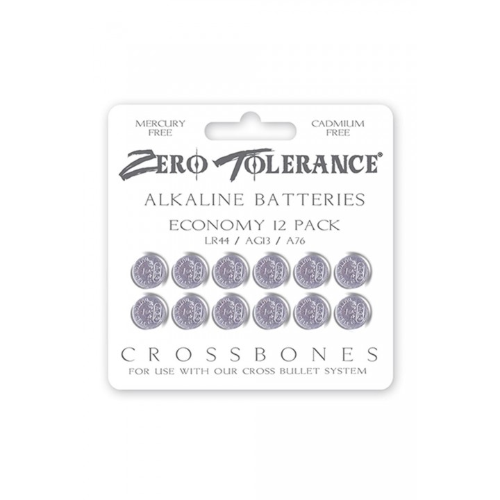 ZERO TOLERANCE ALKALINE BATTERIES - ECONOMY 12 PACK