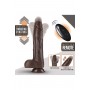 DR. SKIN SILICONE DR. MURPHY 8 INCH THRUSTING DILDO CHOCOLATE