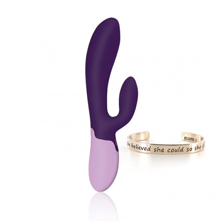 RS - Essentials - Xena Rabbit Vibrator Deep Purple & Lilac - Rianne S