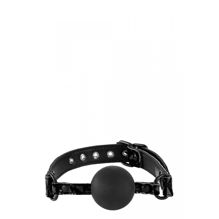 SINFUL SOFT SILICONE GAG BLACK - NS Novelties