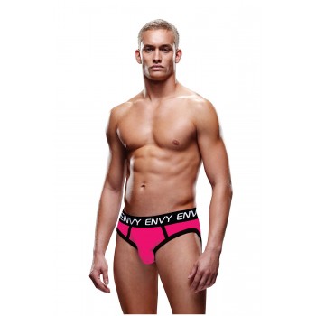 SOLID ENVY JOCK PINK BLACK, M/L