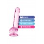 NATURALLY YOURS 8" CRYSTALLINE DILDO ROSE - Blush