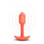 B-VIBE VIBRATING SNUG PLUG 1 ORANGE - b-Vibe