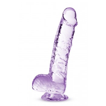 NATURALLY YOURS 6" CRYSTALLINE DILDO AMETHYST