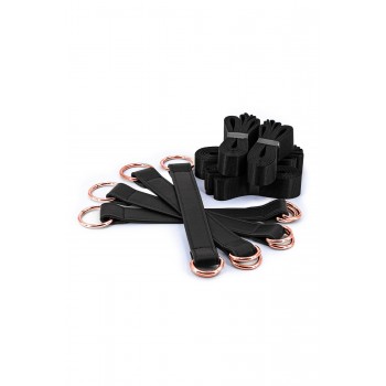 BONDAGE COUTURE TIE DOWN STRAPS BLACK