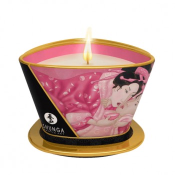Shunga aromātiska masāžas svece 170 ml Roze