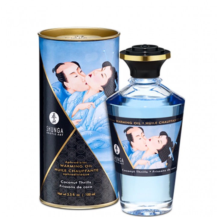Shunga - Aphrodisiac Warming Oil Coconut Thrills 100 ml - Shunga