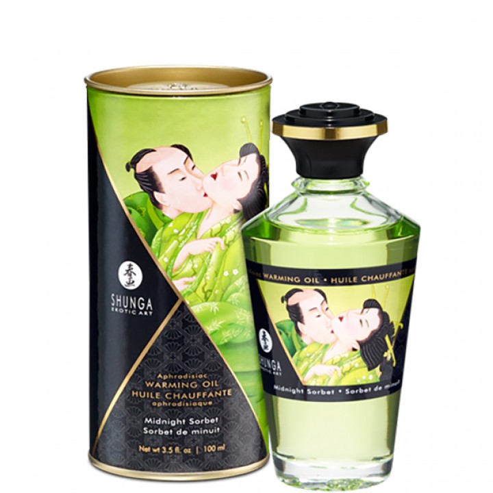 Shunga - Aphrodisiac Warming Oil Midnight Sorbet 100 ml - Shunga