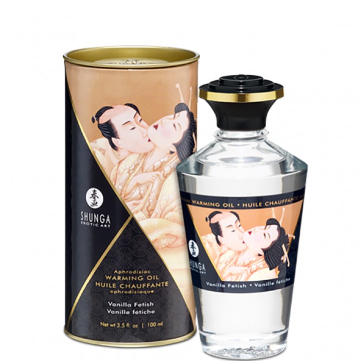 Shunga - Aphrodisiac Warming Oil Vanilla Fetish 100 ml - Shunga