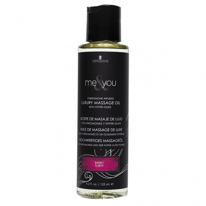 Sensuva - Me & You Berry Flirt Massage Oil 125 ml - Sensuva