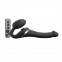 Strap-On-Me - Strap-on Multi Orgasm Remote Controlled 3 Motors Black L - Strap-On-Me