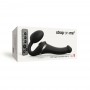 Strap-On-Me - Strap-on Multi Orgasm Remote Controlled 3 Motors Black L - Strap-On-Me