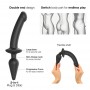 Strap-On-Me - Switch Plug-in Semi-Realistic Dildo Black L - Strap-On-Me