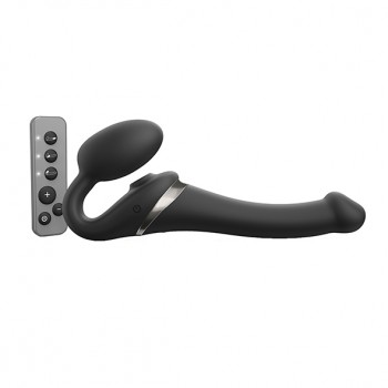 Strap-On-Me - Strap-on Multi Orgasm Remote Controlled 3 Motors Black S